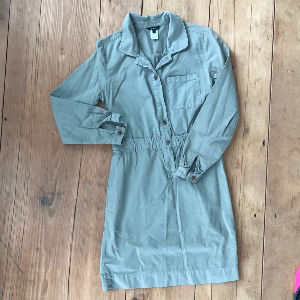J. Crew army green dress